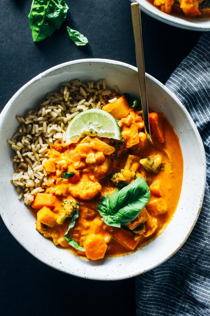 One-Pot Vegetable Thai Red Curry from Making Thyme for Health