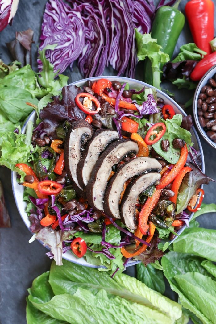 Grilled Portobello Mushroom and Bell Pepper Salad from The Roasted Root
