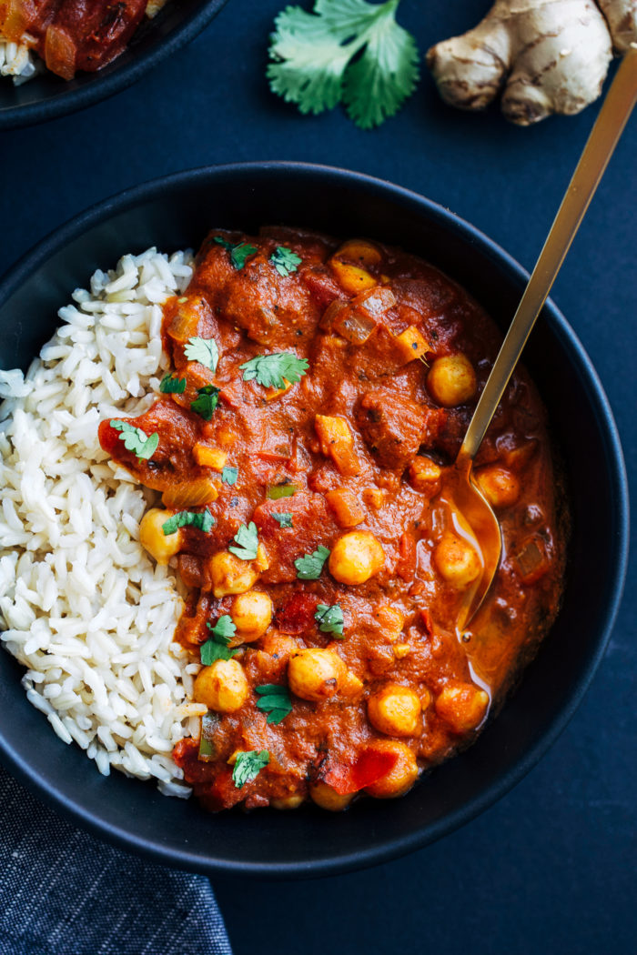 One-Pot Chickpea Tiki Masala from Making Thyme for Health