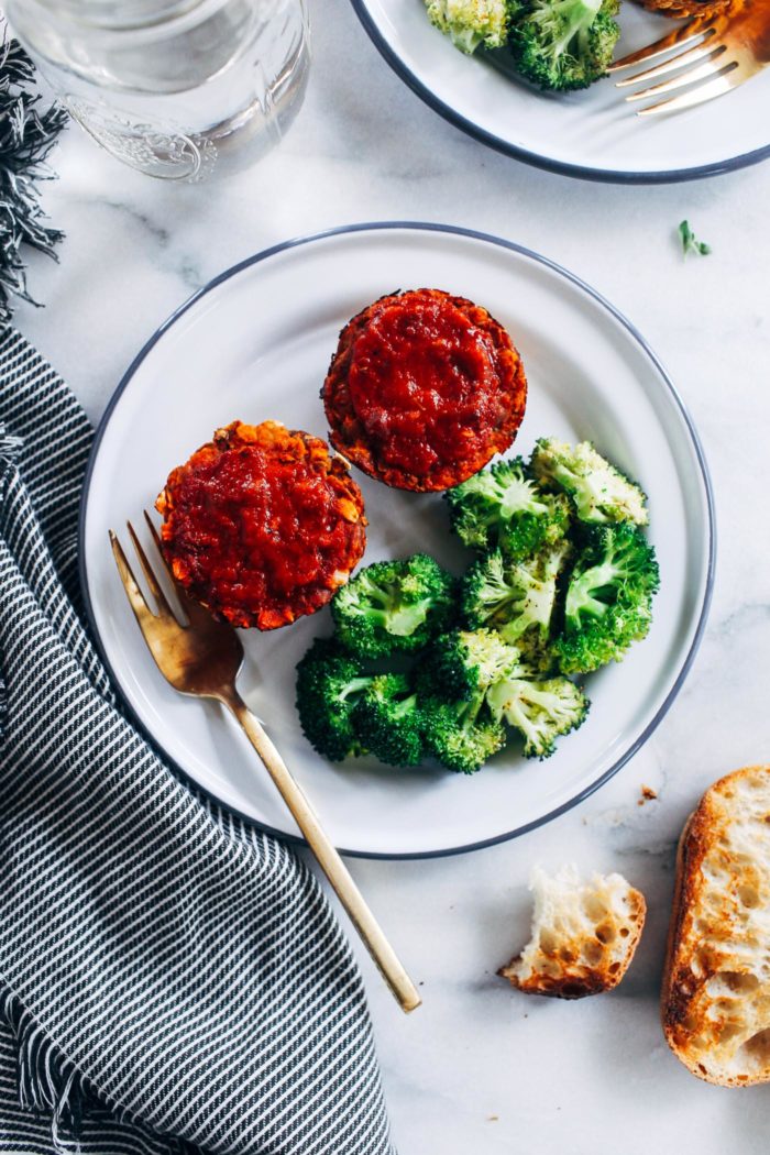 Vegan Italian Meatloaf Cups from Making Thyme for Health