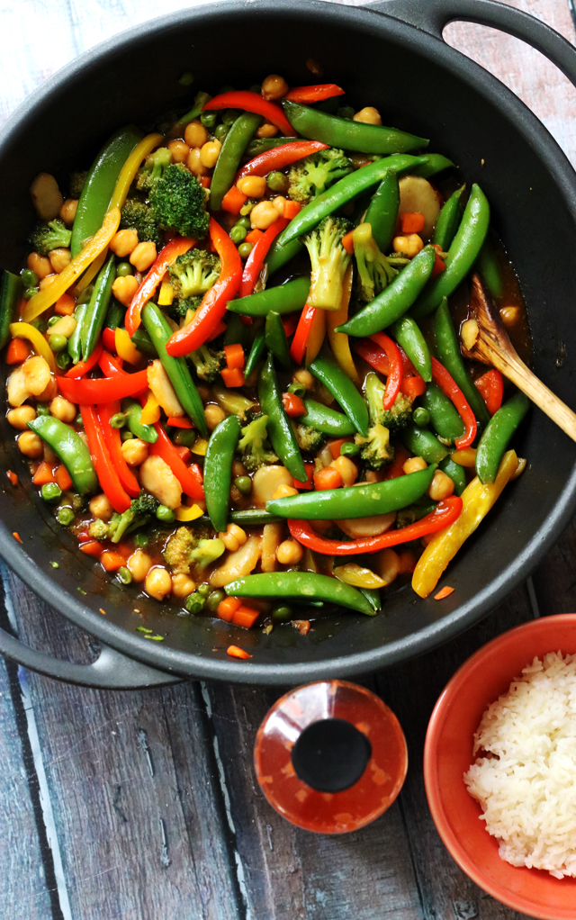 Chickpea and Vegetable Stir Fry from Eats Well With Others