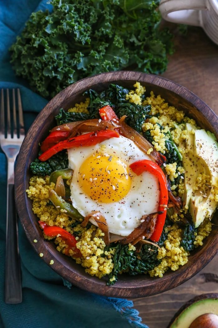Turmeric Quinoa Breakfast Bowls from The Roasted Root