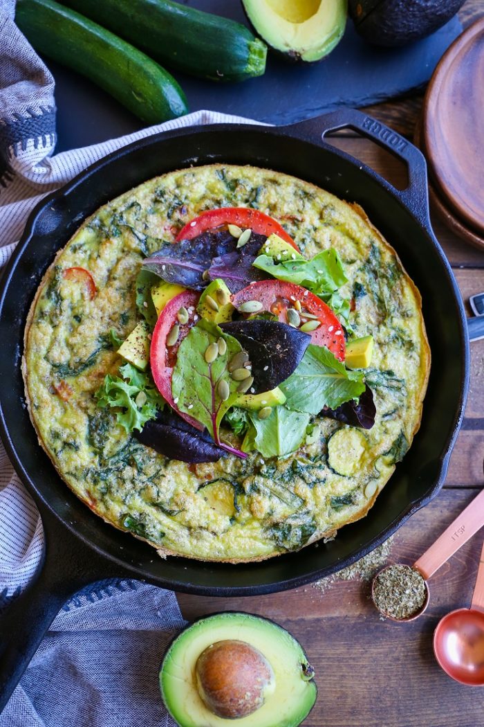 Summer Vegetable Avocado Frittata from The Roasted Root