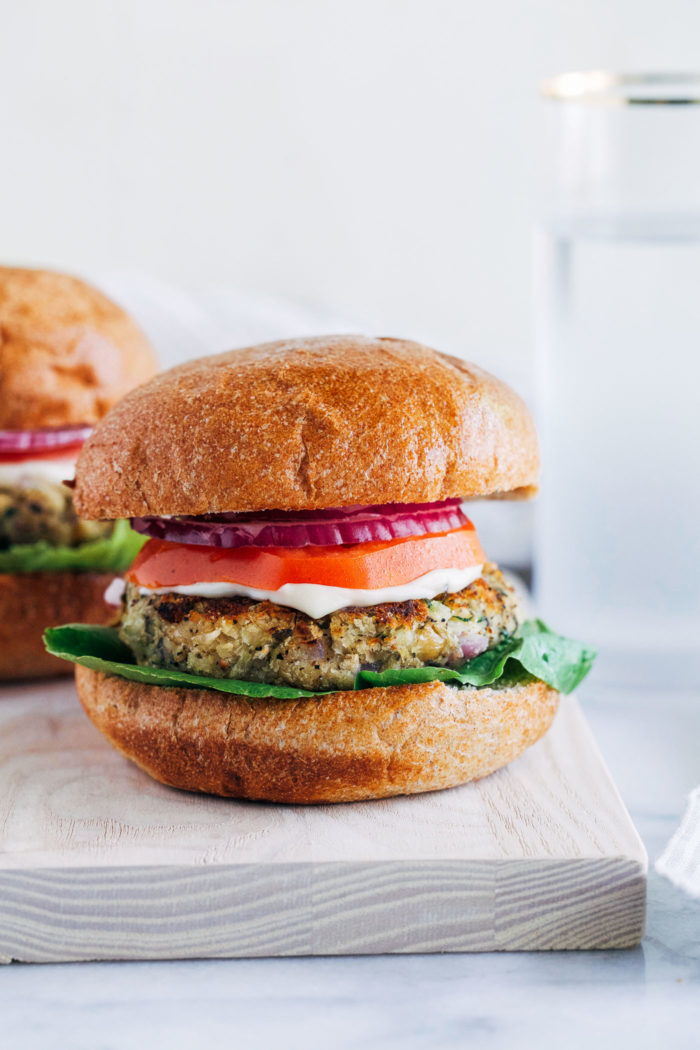 White Bean Zucchini Burgers from Making Thyme for Health