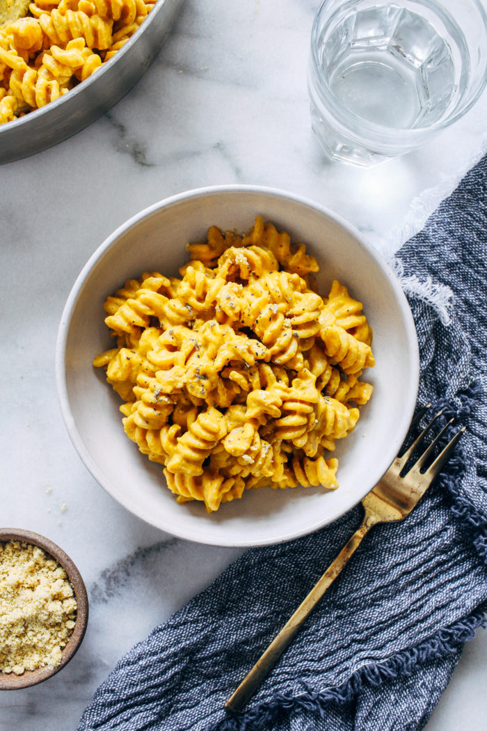 The Best Pumpkin Macaroni and "Cheese" from Making Thyme for Health