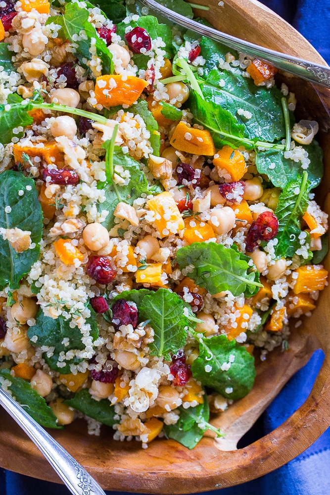  Winter Quiona Salad with Butternut Squash from She Likes Food