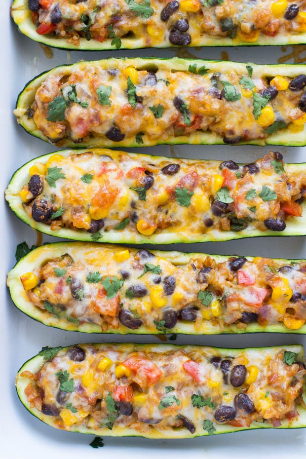 Zucchini Burrito Boats | Healthy Mexican Recipes | Homemade Recipes