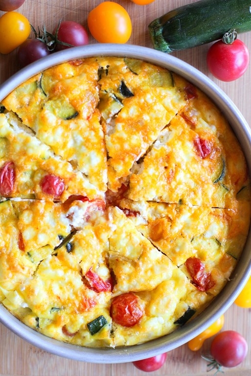 Zucchini, Goat Cheese, and Tomato Frittata from The Roasted Root