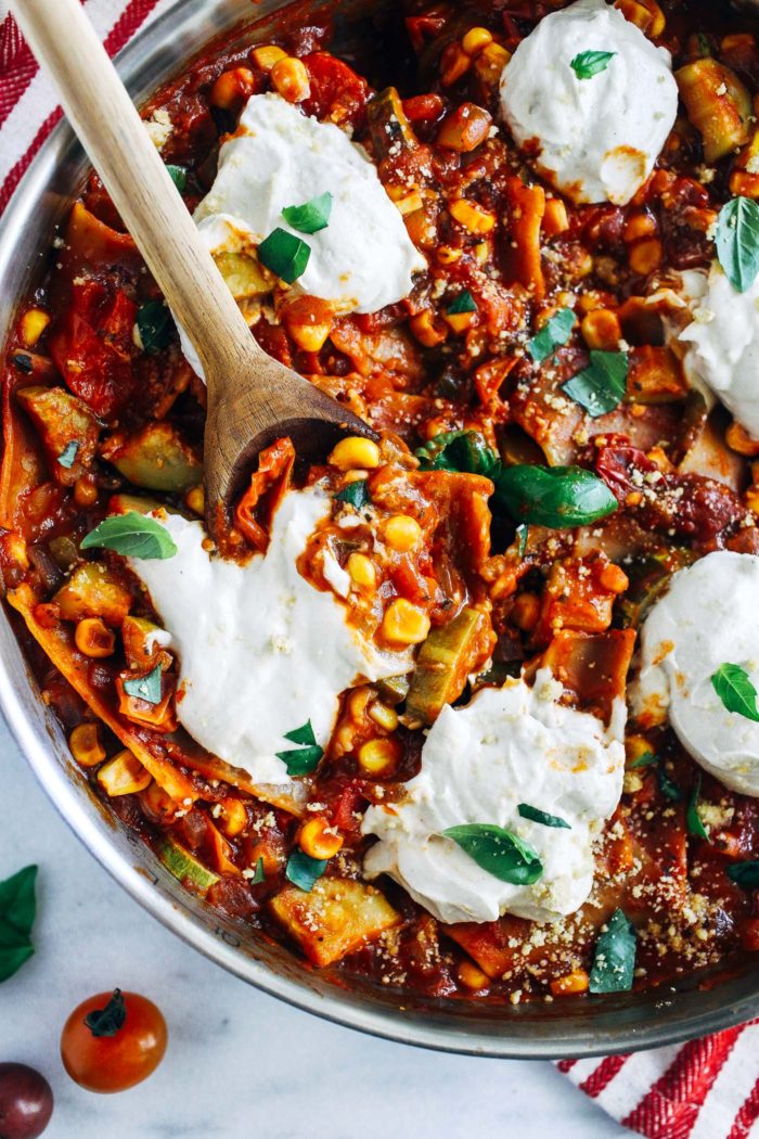 One-Pot Summer Vegetable Lasagna from Making Thyme for Health