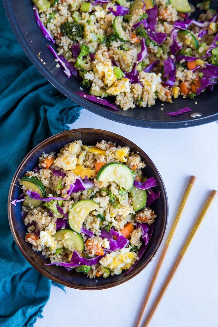 Vegetable Quinoa Fried "Rice" from The Roasted Root